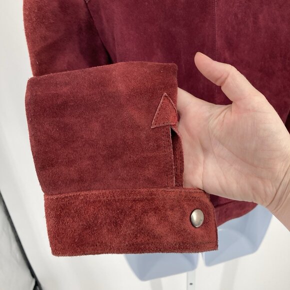 VTG Womens Hippie Western Jacket 70s Indie Suede Sz Medium Southwest Equestrian - Picture 9 of 16